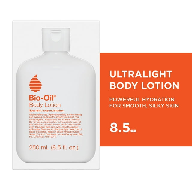 BioOil Moisturizing Body Lotion for Dry Skin, UltraLightweight High