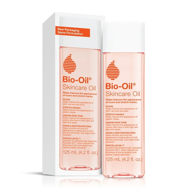 Bio-Oil Skincare Oil, Body Oil for Scars & Stretch Marks, Dermatologist Recommended, 4.2 fl oz