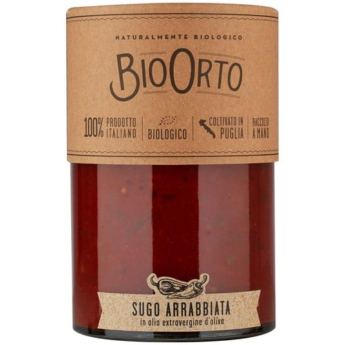 Bio Orto Organic Arrabbiata Pasta Sauce 350g, British Import (Pack of 2)