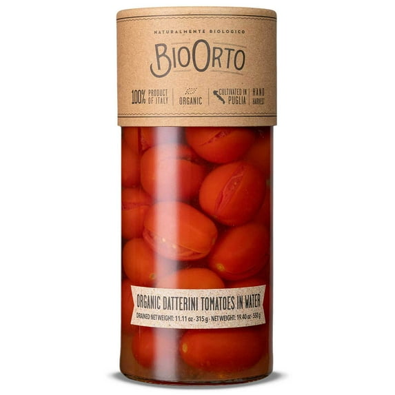 Bio Orto Organic Red Datterini Tomatoes in Water (550g / 19.4oz)