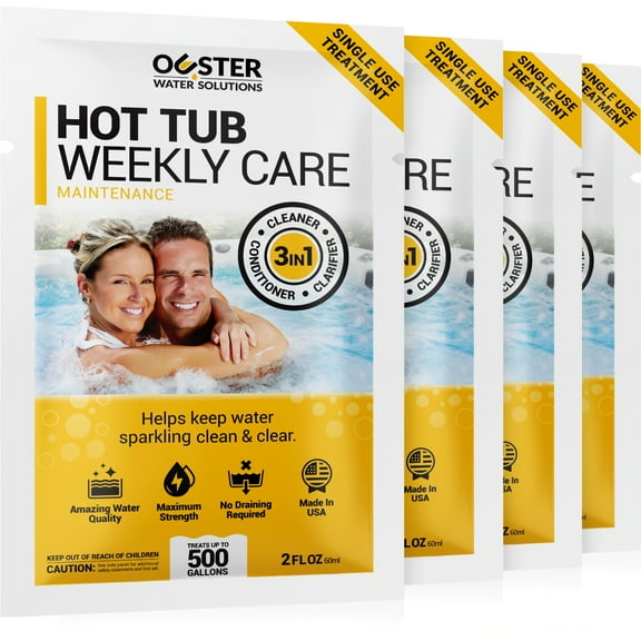 Bio Ouster 3in1 Weekly Hot Tub Cleaner, Conditioner, Clarifier - Hot Tub Chemicals, Spa Chemicals for Hot Tub, Spa Cleaner Hot Tub Clarifier, Spa Clarifier (8oz)