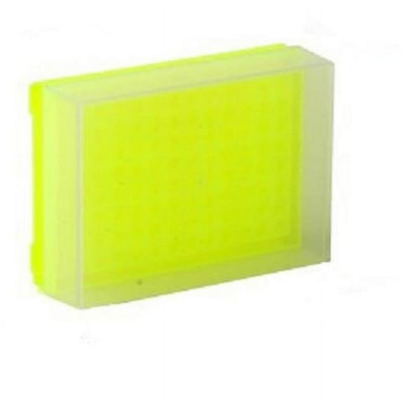 Bio Plas 0034F 96 Well Preparation Rack W Cover - 5 pk - Fluorescent Yellow