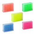 thumbnail image 1 of Bio Plas 0035F 96 Well Preparation Rack W Cover - 5 pk - Fluorescent Assorted, 1 of 1