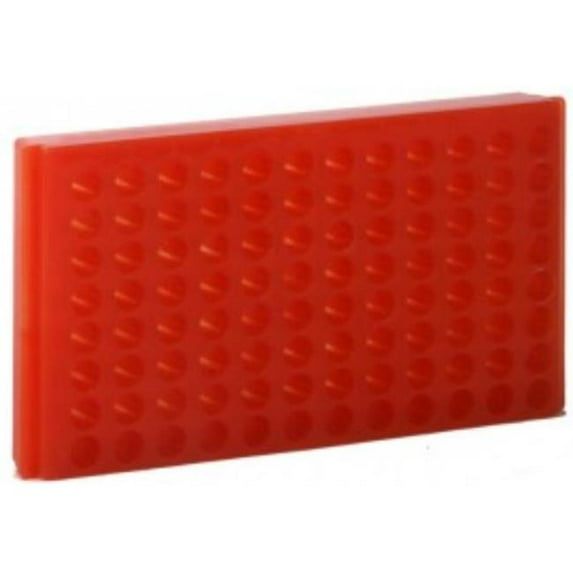 Bio Plas 0094 96 Wells Microcentrifuge Tube Rack, Orange