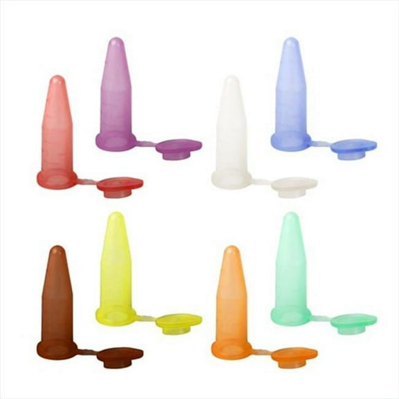 Bio Plas 4049 .6 ml G - Tube- Flat Top Microcentrifuge Tube - 500 pk - Rainbow