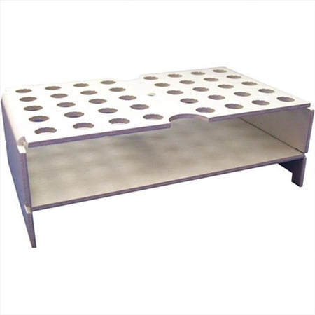 Bio Plas 4214 40 Place Keyed Rack, Anodized Aluminum 1 pk