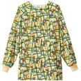 thumbnail image 1 of Bio Womens Warm Up Frog Print Scrub Jacket XXXX-Large Print, 1 of 1