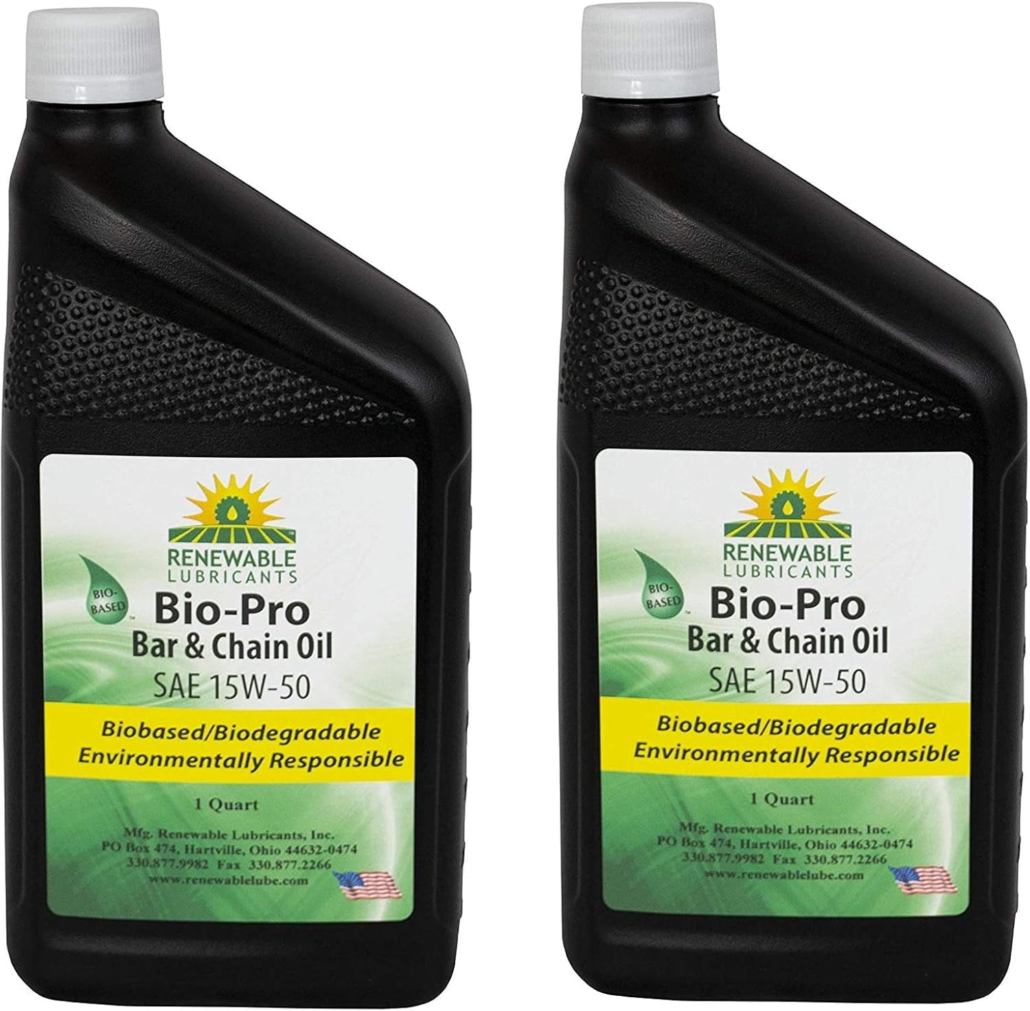 Bio-Pro Bar and Chain Saw/Chainsaw Oil, Works with Electric Chainsaw, Battery Chainsaw or 2 Stroke Oil Chainsaws, 1 qt, 80611, Yellow (1, wo ack)