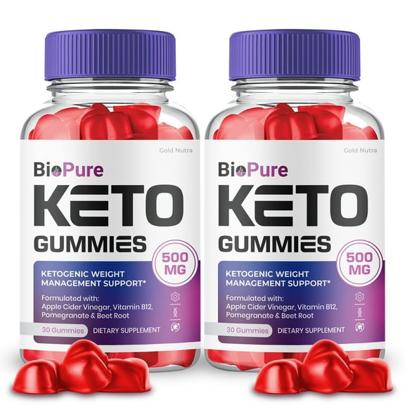 Bio Pure Keto ACV Gummies, BioPure Keto  ACV Max Strength Gummy (2 Pack)