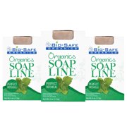 Bio-Safe Organics Organics Soap Line, All-Natural Handmade Bath Soap Bar, Perfect Patchouli, 4 oz, 3 Pack
