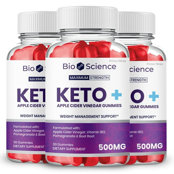 Bio Science Keto ACV Gummies, Maximum Strength, Original Powerful Formula (3 Pack)