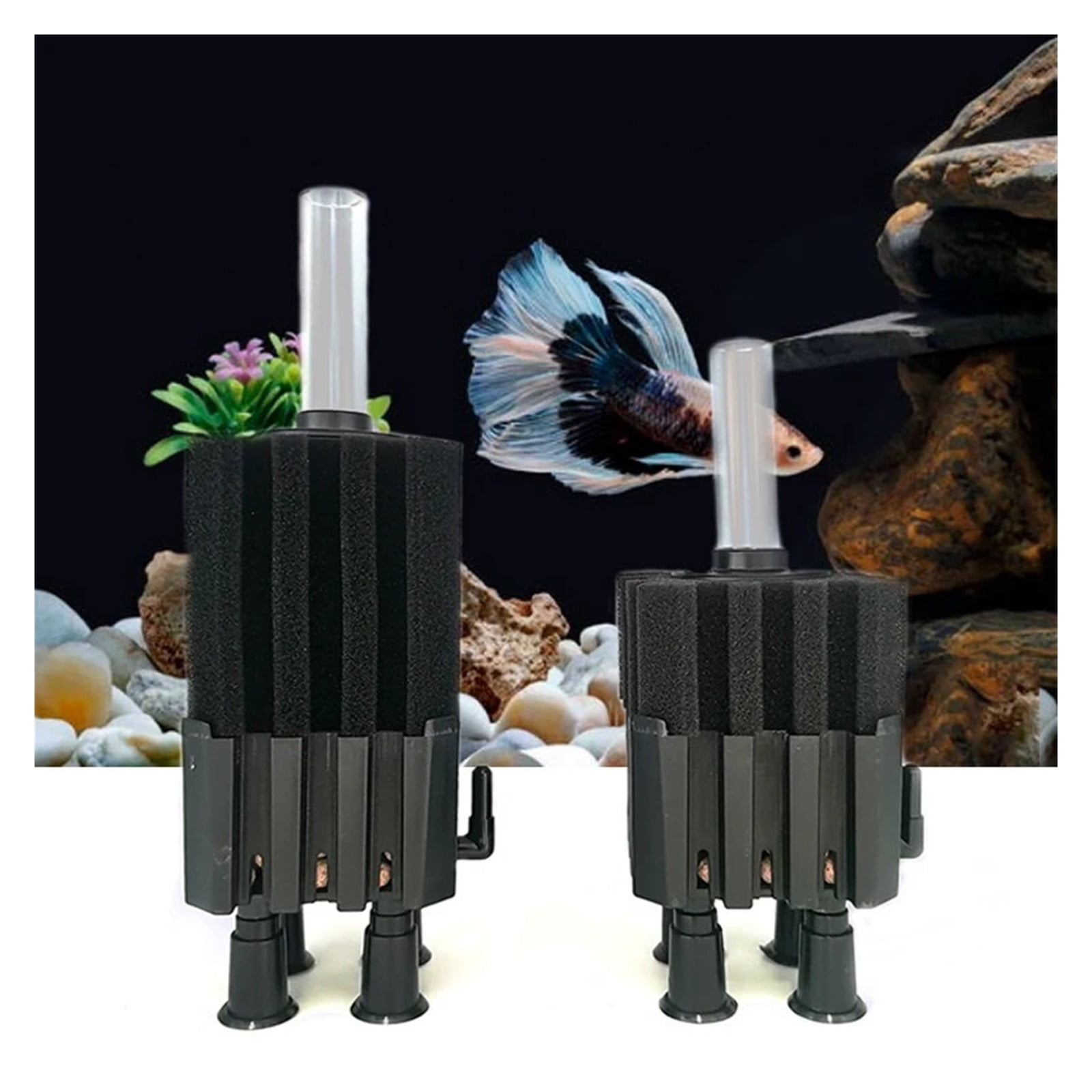 Bio Sponge Filter for Aquarium Fish Tank Shrimp Pond Air Pump Biochemical Filtration Noiseless Foam