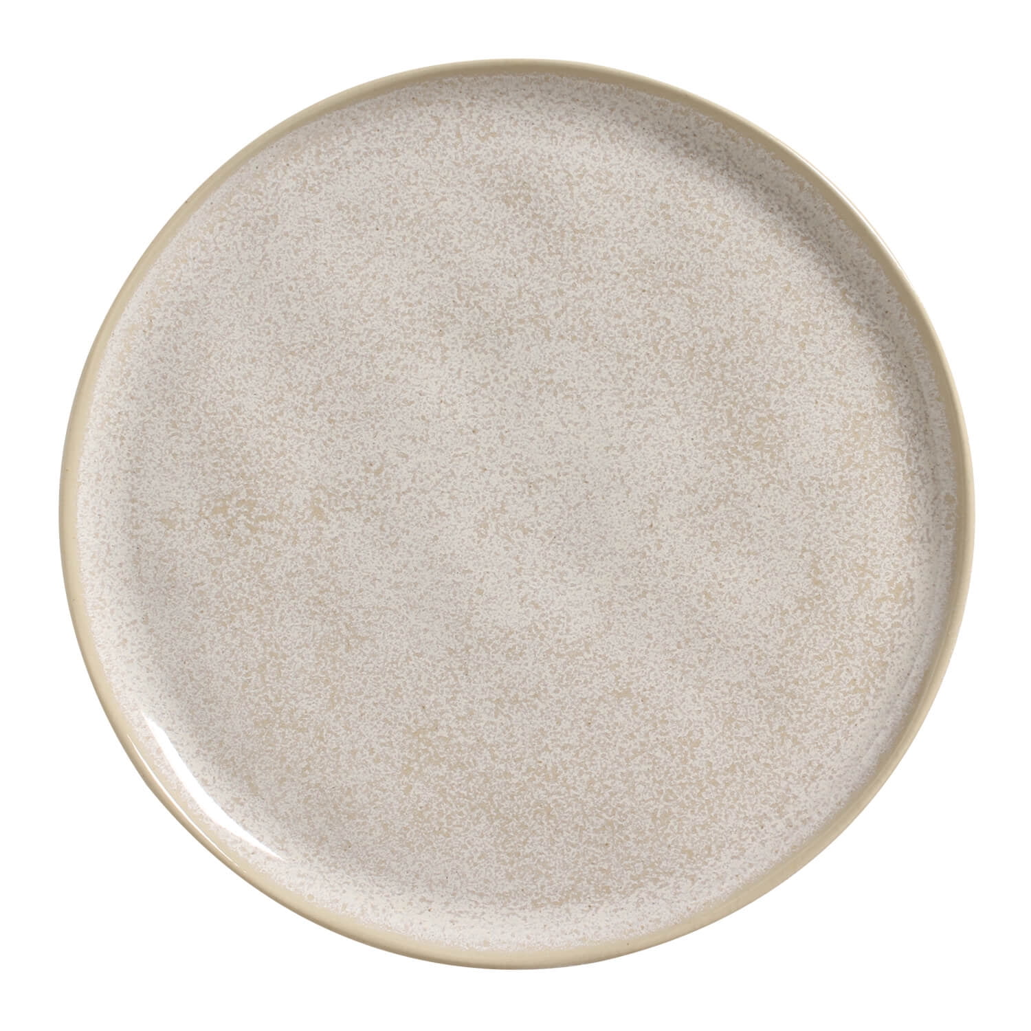 Handcrafted Latte Porcelain Dinner Plate, 10.82"