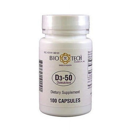 Bio-Tech D3-50 50,000 Iu 100 Caps