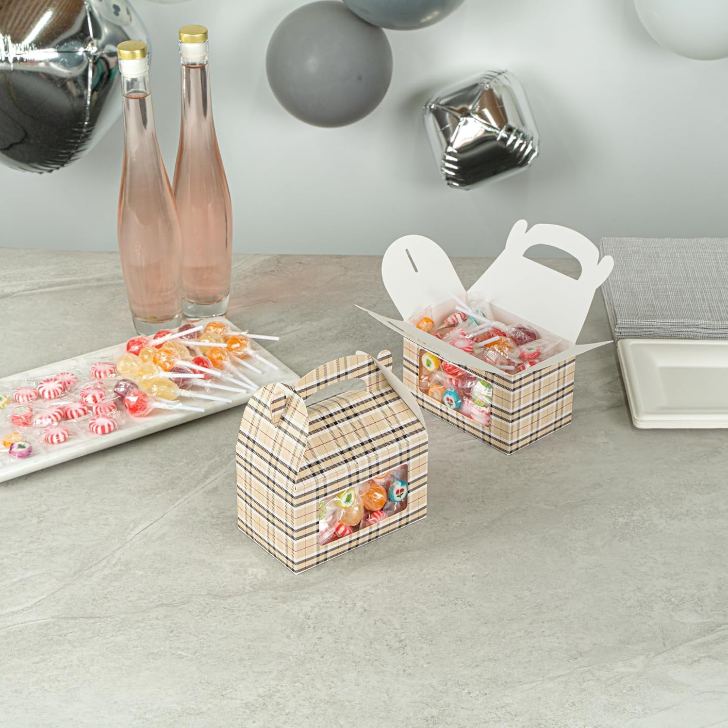 Tallew Farm Anmal Party Favor Bags Wth Handles, Barnyard Brthday - View #2