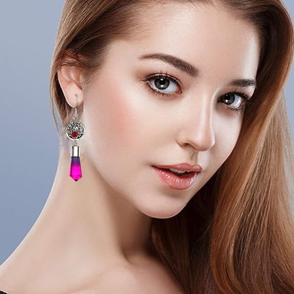 Bio Tourmalinne Gemstone Gift For Her Ethnic Silver Jewelry Earring 1.5''