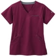 thumbnail image 1 of Bio Women's Angle V-Neck Solid Scrub Top, 1 of 1