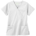 thumbnail image 1 of Bio Women's Mock Wrap Solid Scrub Top, 1 of 1