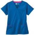 thumbnail image 1 of Bio Women's Mock Wrap Solid Scrub Top, 1 of 3