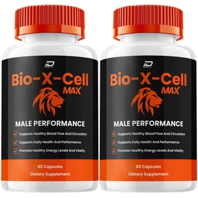 Bio-X-Cell for Men Capsules BioXCell Vitamin Complex Pills, Energy, 2 Pack, 120 Capsules