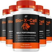 Bio-X-Cell for Men Capsules   BioXCell Vitamin Complex Pills, Energy, 5 Pack, 300 Capsules