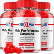 Bio XL Max Gummies for Men   BioXLMax Male Gummy All-Natural Reviews, 3 Pack, 180 Gummies