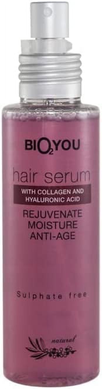 Bio2You, Leave-In Natural Hair Serum, Regenerates and Deeply Moisturise, For Dry and Thin Hair, with Collagen and Hyaluronic Acid, 100ml