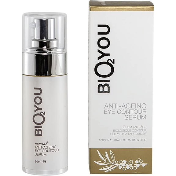 Bio2You, Natural Anti-Ageing Eye Contour Serum, Nourishes Skin and Softens Deep Wrinkles, with Hyaluronic Acid and Collagen, 30ml