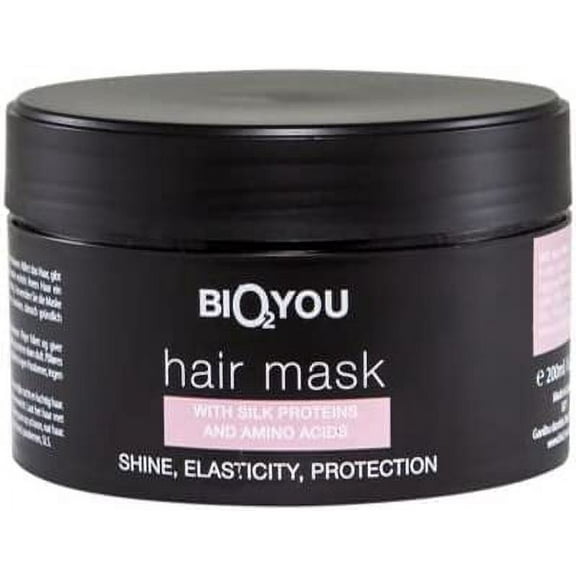 Bio2You, Natural Hair Mask, For Increased Elasticity, Shine and Protection, with Silk Proteins and Amino Acids, 200ml