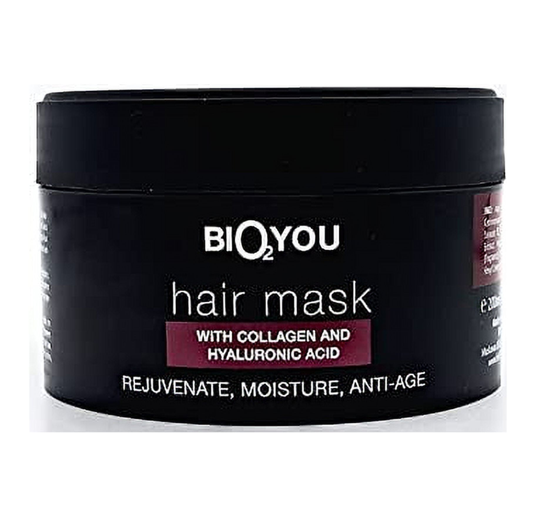 Bio2You, Natural Hair Mask, Regenerates and Deeply Moisturise, For Dry and Thin Hair, with Collagen and Hyaluronic Acid, 200ml