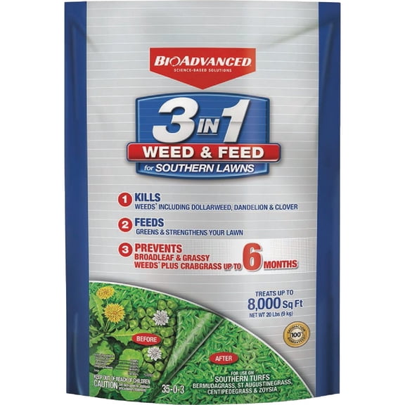 BioAdvanced 3-In-1 Southern Weed & Feed - Pack of 6