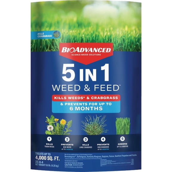 BioAdvanced 5-In-1 Weed & Feed - Pack of 24