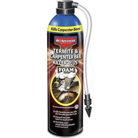 SBM Life Science Termite & Carpenter Bee Killer Plus Foam Spray - Pesticide - 18 oz
