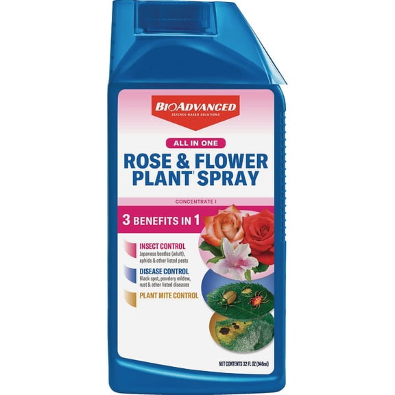 BioAdvanced All-In-1 Rose & Flower Spray - Pack of 6