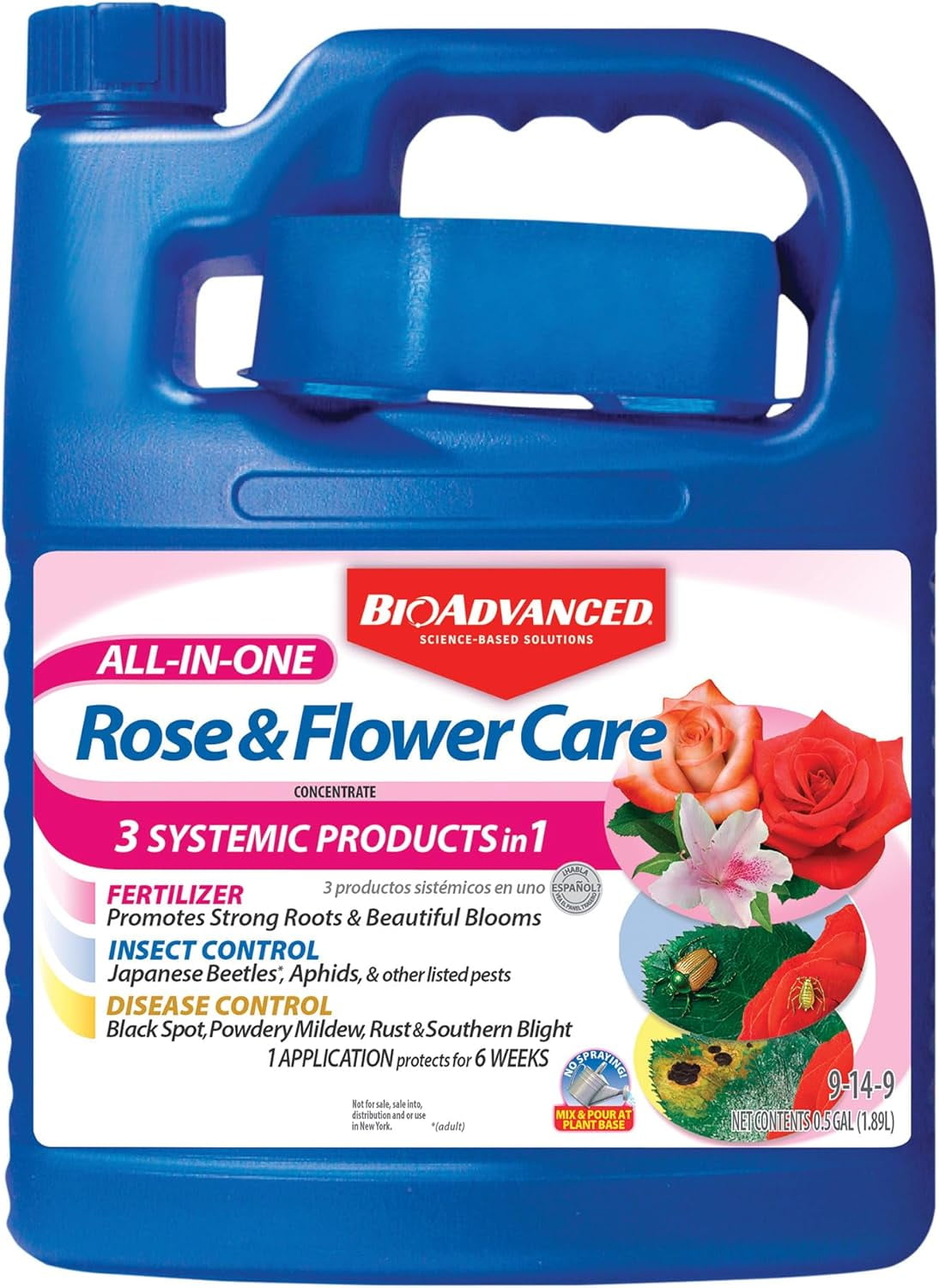 BioAdvanced AllInOne Rose and Flower Care, Concentrate, 64 oz
