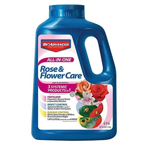 BioAdvanced All-In-One Rose and Flower Care I, Granules for Insects 4 lb