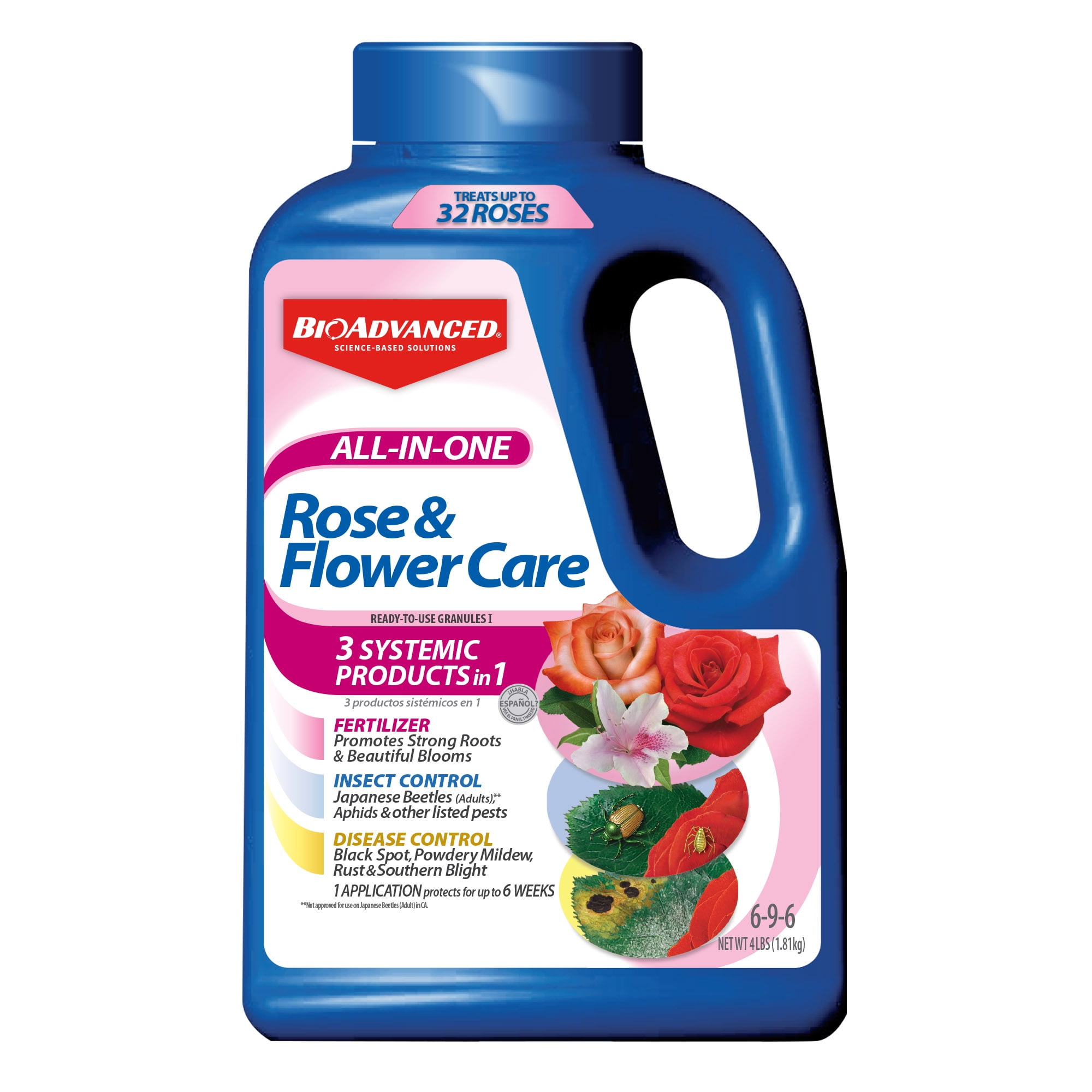 BioAdvanced All-in-One Rose & Flower Care Granules, 4-Pound