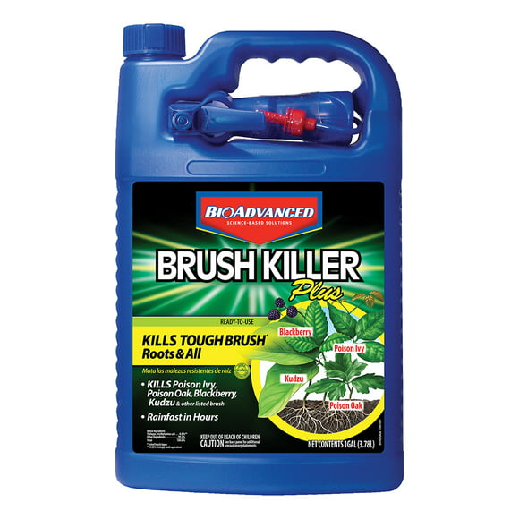 BioAdvanced Brush Killer Plus, Ready-to-Use, 1 gal, Kills Poison Ivy, Blackberry, Kudzu and more