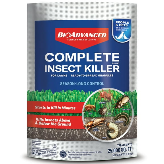 BioAdvanced Complete Brand Insect Killer for Lawns, Granules, 20 lb