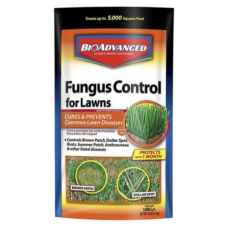 BioAdvanced Fungus Control Granular Fungicide for Lawn - Disease Prevention - 10-Pound Granules