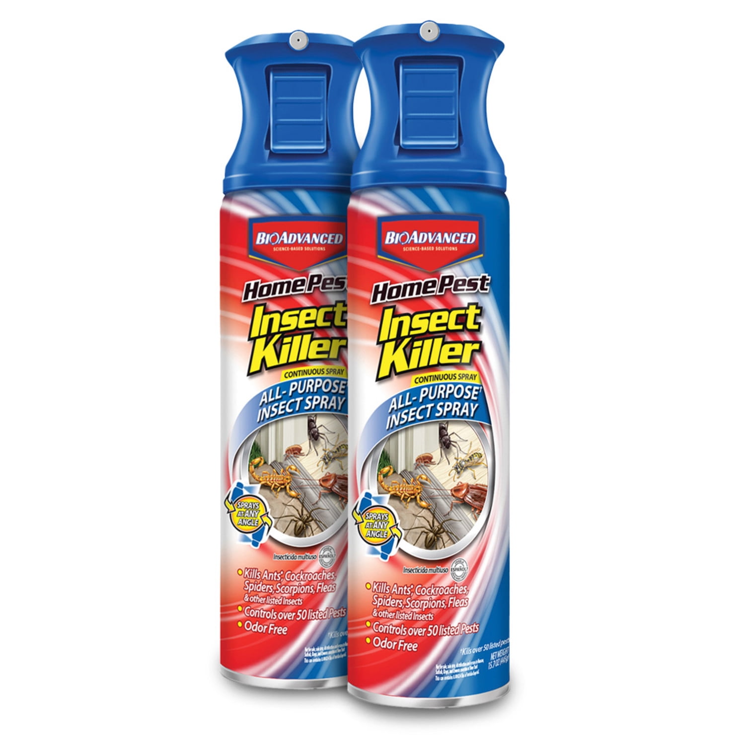 BioAdvanced Home Pest Insect Killer, Continuous Spray, 15.7 oz (2-Pack)