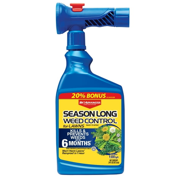 BioAdvanced Season Long Weed Control for Lawns, Ready-to-Spray, 29 oz, 9,000 Sq ft