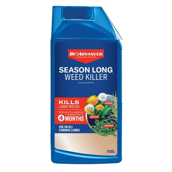 BioAdvanced Season Long Weed Killer Concentrate, 32 fl oz Bottle