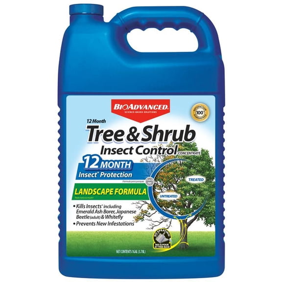 BioAdvanced 12 Month Tree and Shrub Insect Control Landscape Formula, Concentrate, 1 Gal