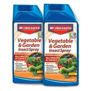 BioAdvanced Vegetable & Garden Insect Spray, Concentrate, 32 oz 2-Pack