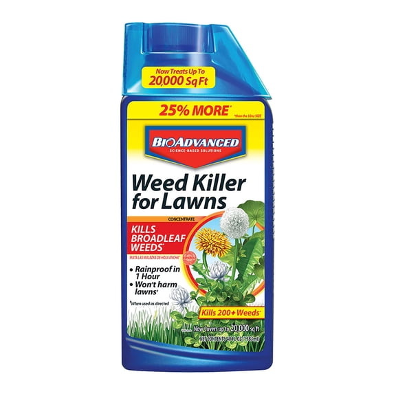 BioAdvanced Weed Killer, Post Emergent Herbicide, 32Oz, Concentrate
