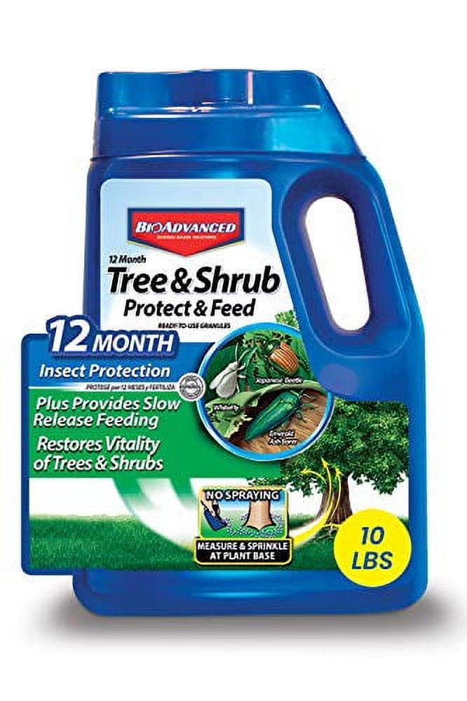 BioAdvancedTree and Shrub Protect and Feed Outdoor Insect Killer and Fertilizer, 10 Pound