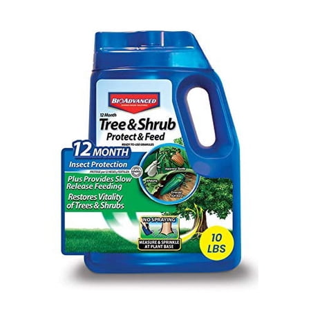 BioAdvancedTree and Shrub Protect and Feed Outdoor Insect Killer and Fertilizer, 10 Pound