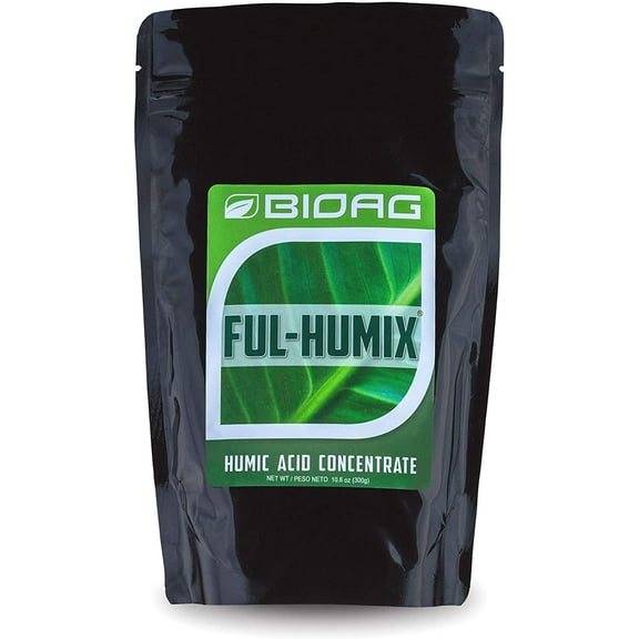 BioAg Ful-Humix Organic Humic Acid Soil Dry Amendment, Increases Yield, Nutrient Uptake for All Plants, Lawn (300 Grams)