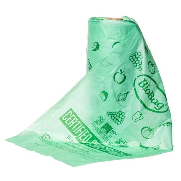 BioBag Certified Compostable Traditional Roll Produce Bags, 3200 Ct, 11 x 17
